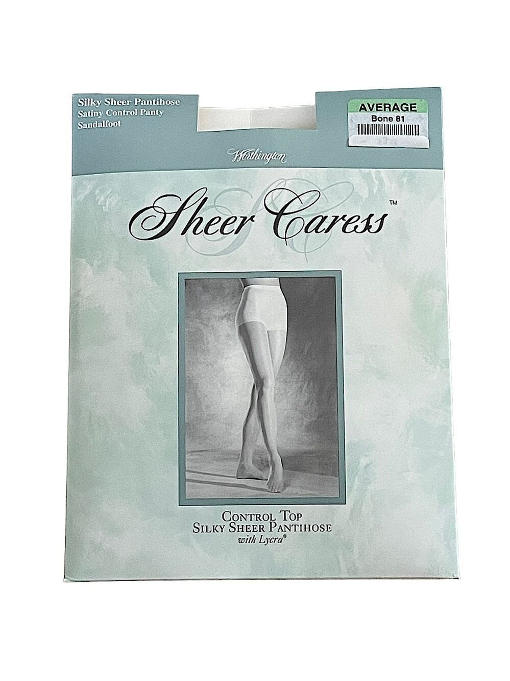 Worthington Vintage Sheer Caress Control Top Pantyhose Average Bone 81